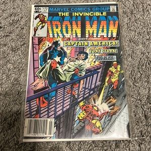 The Invincible Iron Man #172 (1983 Marvel Comics)  Captain America Cover